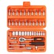 Набор инструментов P.I.T. MaxPiler MXT-46-SET (46 предметов, 1/2" и 1/4", CrV)