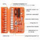 Набор инструментов P.I.T. MaxPiler MXT-46-SET (46 предметов, 1/2" и 1/4", CrV)