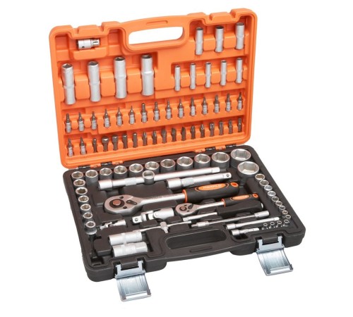 Набор инструментов P.I.T. MaxPiler MXT-94-SET (94 предметов, 1/2" и 1/4", CrV)