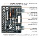 Набор инструментов P.I.T. MaxPiler MXT-94-SET (94 предметов, 1/2" и 1/4", CrV)