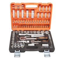 Набор инструментов P.I.T. MaxPiler MXT-108-SET (108 предметов, 1/2" и 1/4", CrV)