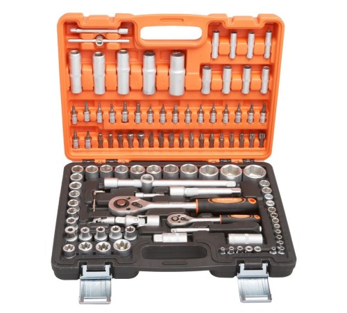 Набор инструментов P.I.T. MaxPiler MXT-108-SET (108 предметов, 1/2" и 1/4", CrV)
