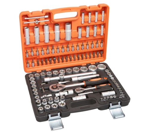 Набор инструментов P.I.T. MaxPiler MXT-108-SET (108 предметов, 1/2" и 1/4", CrV)