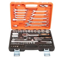 Набор инструментов P.I.T. MaxPiler MXT-82-SET (82 предметов, 1/2" и 1/4", CrV)