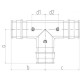 Тройник ONE PLUS PPSU 32 (20/4)
