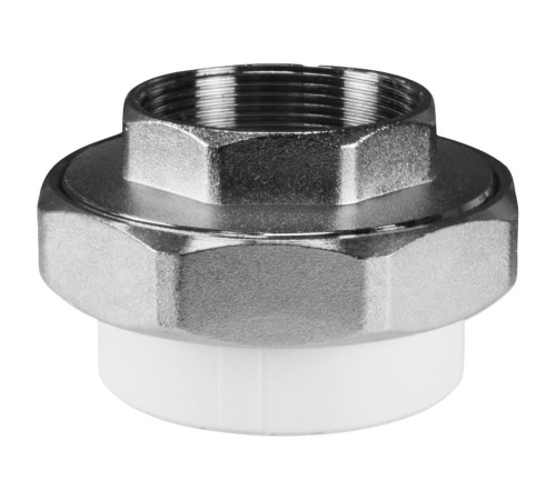 Муфта комбинированная полипропиленовая PPRC ВР 50х1 1/2" Valfex. ВР, белая (уп. 6 шт). Муфта комбинированная полипропиленовая PPRC ВР 50х1 1/2" Valfex. ВР, белая (уп. 6 шт).