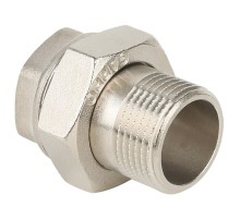 Соединитель Gappo прямой (Американка) ВР-НР никелированная 1"