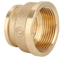 Муфта Gappo переходная ВР-ВР латунная 1 1/2" х 1" Муфта Gappo переходная ВР-ВР латунная 1 1/2" х 1"