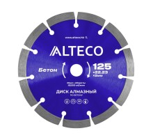 Диск ALTECO алмазный по бетону 125х22.23