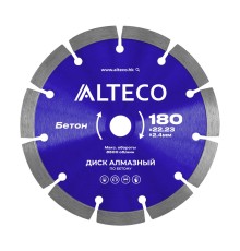 Диск ALTECO алмазный по бетону 180х22.23