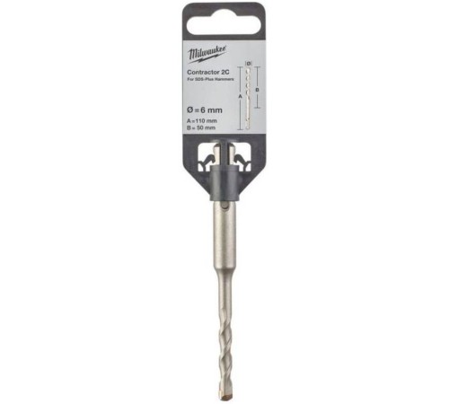Бур Milwaukee SDS+ CONTRACTOR 6x110 Бур Milwaukee SDS+ CONTRACTOR 6x110