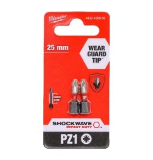 Насадка Milwaukee SHOCKWAVE PZ1 25мм (упак_2) 4932430860 Насадка Milwaukee SHOCKWAVE PZ1 25мм (упак_2) 4932430860