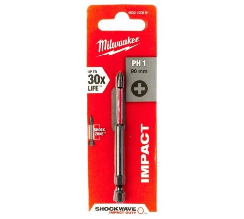 Насадка Milwaukee SHOCKWAVE PH1 90мм (1) 4932430851 Насадка Milwaukee SHOCKWAVE PH1 90мм (1) 4932430851