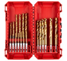 Набор сверл по металлу Milwaukee RedHEX HSS-TiN (19шт) 4932493866 Набор сверл по металлу Milwaukee RedHEX HSS-TiN (19шт) 4932493866