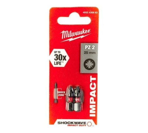 Насадка Milwaukee SHOCKWAVE PZ2 25мм (упак_2) 4932430863 Насадка Milwaukee SHOCKWAVE PZ2 25мм (упак_2) 4932430863