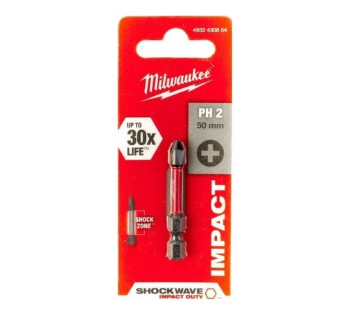 Насадка Milwaukee SHOCKWAVE PH2 50мм (1) 4932430854 Насадка Milwaukee SHOCKWAVE PH2 50мм (1) 4932430854
