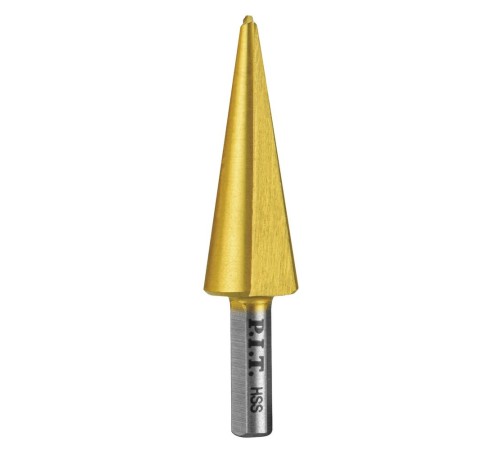 Сверло P.I.T. по металлу конусное 6х20мм, титановое покрытие, AMED14-0620