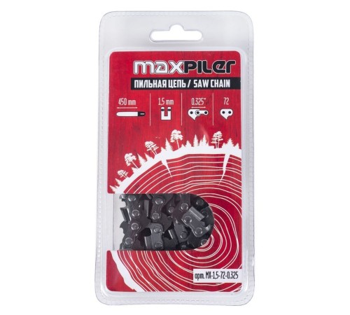 Цепь P.I.T. пильная MX (450мм./18",0,325",1,5 мм. 72 зв.(GCS52-D1,GCS52-C2)) блистер