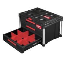 Ящик Milwaukee PACKOUT с 3-мя выдвижными отсеками Ящик Milwaukee PACKOUT с 3-мя выдвижными отсеками