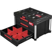 Ящик Milwaukee PACKOUT с 3-мя выдвижными отсеками