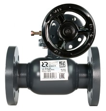 Кран шаровой РИДАН JIP-R Premium FF DN100 PN16 WG фланцевый, с рукояткой, неполнопроходной