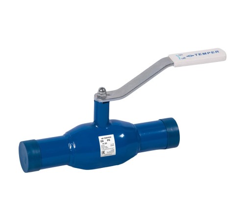 Кран шаровый TEMPER DN40 PN40 с/проходной приварной, 28220040 Кран шаровый TEMPER DN40 PN40 с/проходной приварной, 28220040