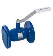 Кран шаровый TEMPER DN20 PN40 с/проходной фланцевый, 28320020