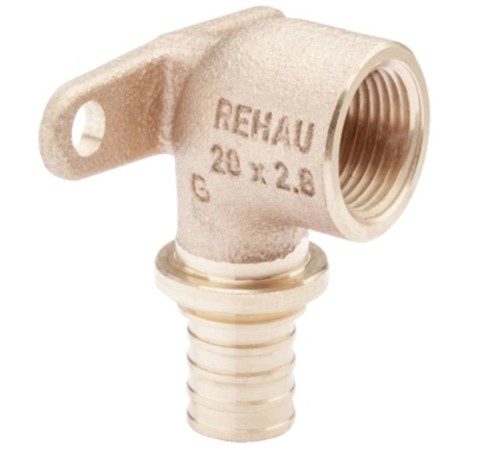 Угольник REHAU настенный ВР 16-1/2" RX , бронза Угольник REHAU настенный ВР 16-1/2" RX , бронза