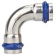 Угольник VARMEGA 90гр. двухраструбный Inox Press 54x54