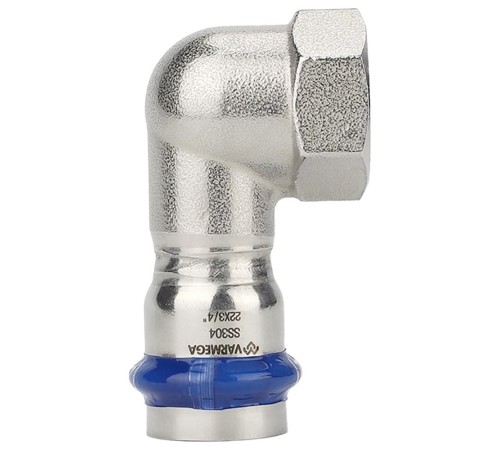 Угольник VARMEGA раструбный Inox Press ВР 28x3/4"