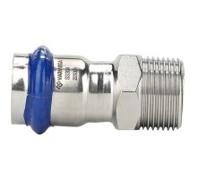 Муфта VARMEGA раструбная Inox Press НР 22x1/2" Муфта VARMEGA раструбная Inox Press НР 22x1/2"