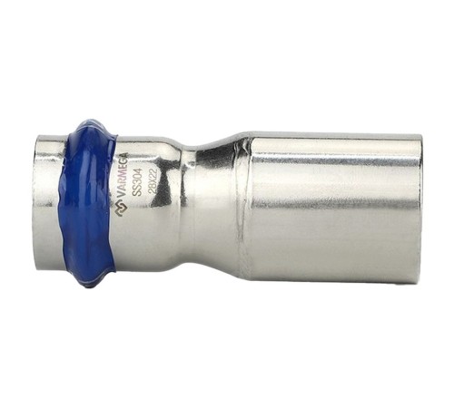 Муфта-вставка VARMEGA однораструбная Inox Press переходная 28ax22 Муфта-вставка VARMEGA однораструбная Inox Press переходная 28ax22