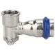Водорозетка VARMEGA раструбная Inox Press ВР 15x1/2"