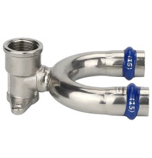 Водорозетка VARMEGA раструбная Inox Press ВР проходная 15x1/2"