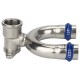 Водорозетка VARMEGA раструбная Inox Press ВР проходная 15x1/2"