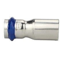 Муфта-вставка VARMEGA однораструбная Inox Press переходная 22ax15 Муфта-вставка VARMEGA однораструбная Inox Press переходная 22ax15