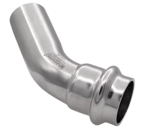 Уголок VIEIR 45 град. нерж. сталь 15а×15 VER-PRO (100/5)
