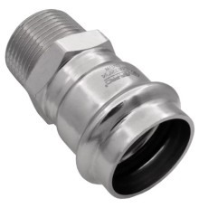 Соединитель VIEIR прямой нерж. сталь с нар.р. 22×3/4" VER-PRO (60/5)