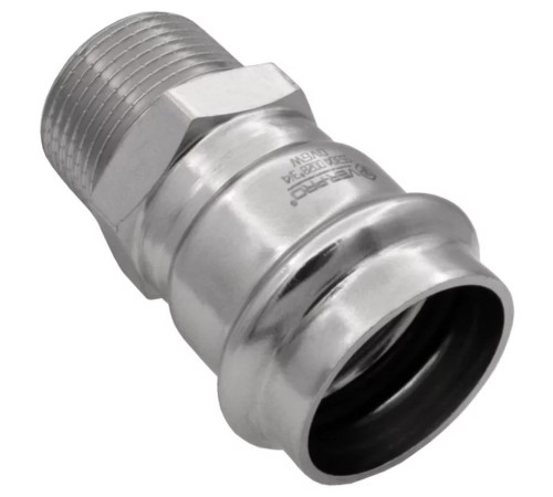Соединитель VIEIR прямой нерж. сталь с нар.р. 22×1/2" VER-PRO (75/5) Соединитель VIEIR прямой нерж. сталь с нар.р. 22×1/2" VER-PRO (75/5)