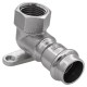 Уголок VIEIR с переходом на внутреннюю резьбу и креплением 22×3/4" VER-PRO (30/3)