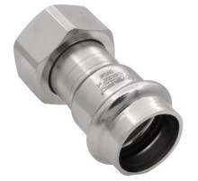 Соединитель ViEiR с накидной гайкой нерж. сталь 28×1" VER-PRO (50/5шт)