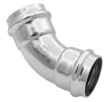 Уголок VIEIR 45 град. вн/вн нерж. сталь 15×15 VER-PRO (100/5)