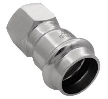 Соединитель VIEIR прямой нерж. сталь с вн.р. 22×1/2" VER-PRO (70/5)