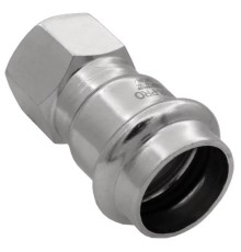 Соединитель VIEIR прямой нерж. сталь с вн.р. 22×1/2" VER-PRO (70/5)