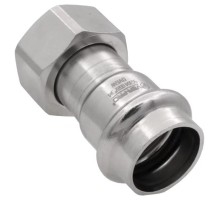 Соединитель VIEIR с накидной гайкой нерж. сталь 22×3/4" VER-PRO (65/5)