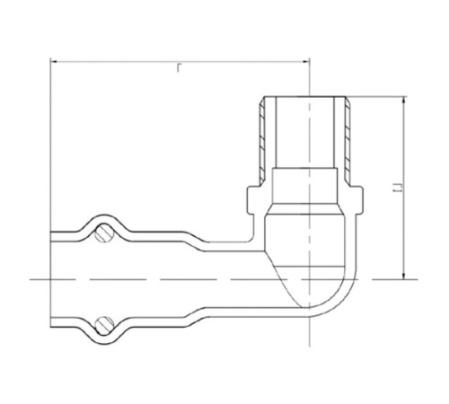 Уголок VIEIR 90 град. нар.р. 22×1/2" VER-PRO (50/5) Уголок VIEIR 90 град. нар.р. 22×1/2" VER-PRO (50/5)