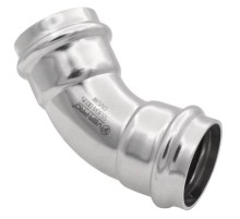 Уголок VIEIR 45 град. вн/вн нерж. сталь 18×18 VER-PRO (60/5)