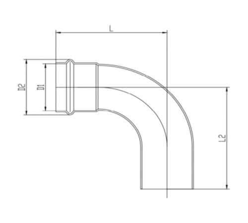 Уголок VIEIR 90 град. нерж. сталь 22а×22 VER-PRO (40/4)