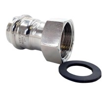 Соединитель ViEiR с накидной гайкой нерж. сталь 28×3/4" VER-PRO (50/5шт)