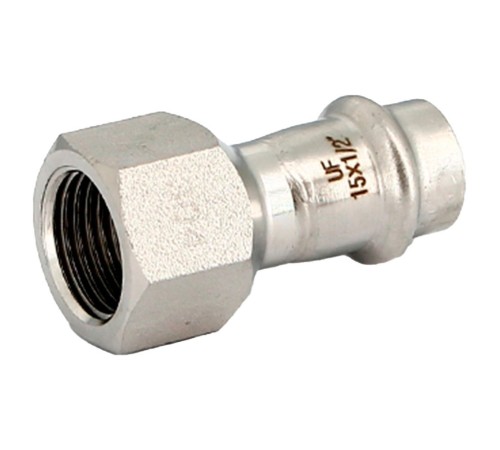 Муфта Uni-Fitt пресс 28х1" вн. р., нерж. ст. Муфта Uni-Fitt пресс 28х1" вн. р., нерж. ст.